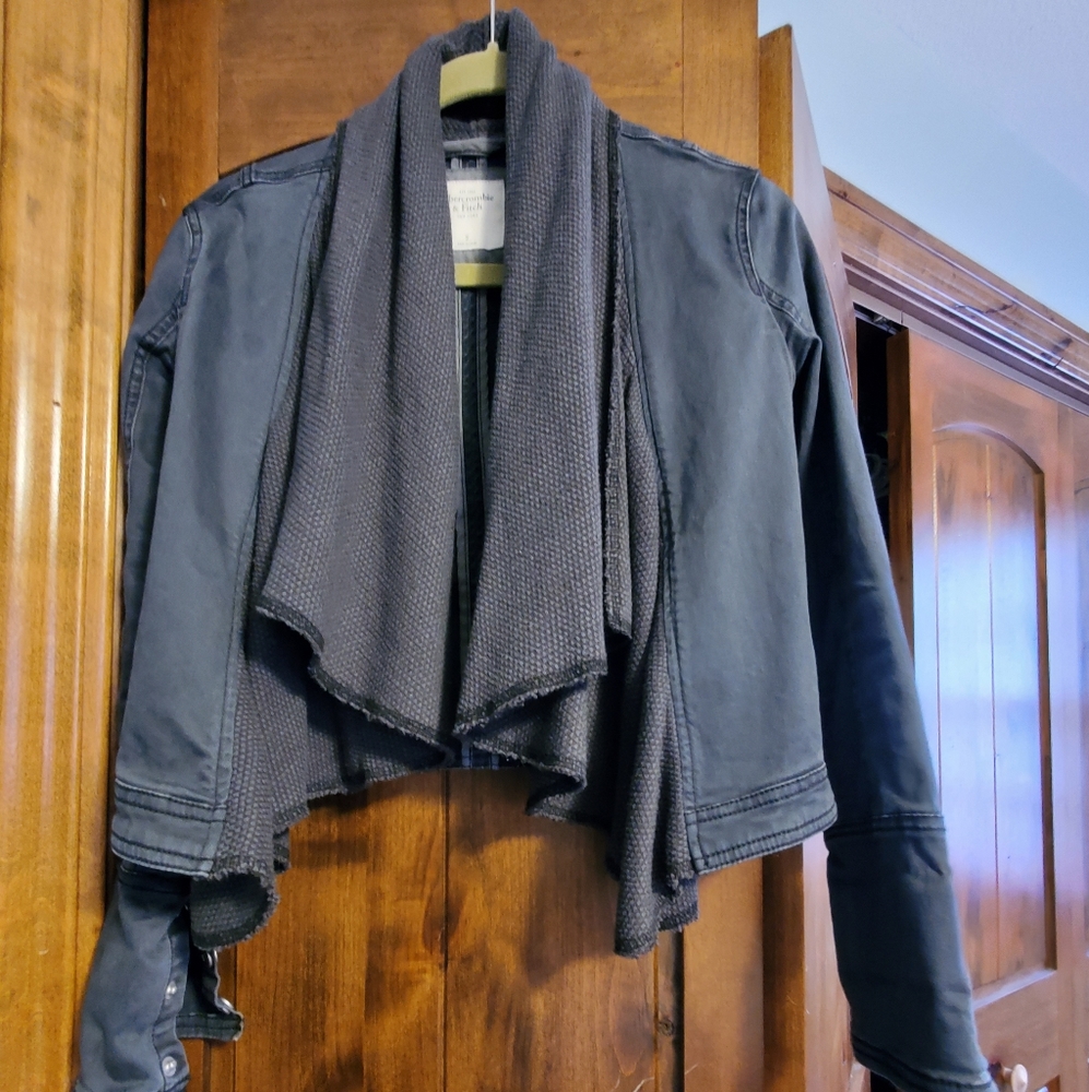 Abercrombie and Fitch Mixed Media Jacket, Size S